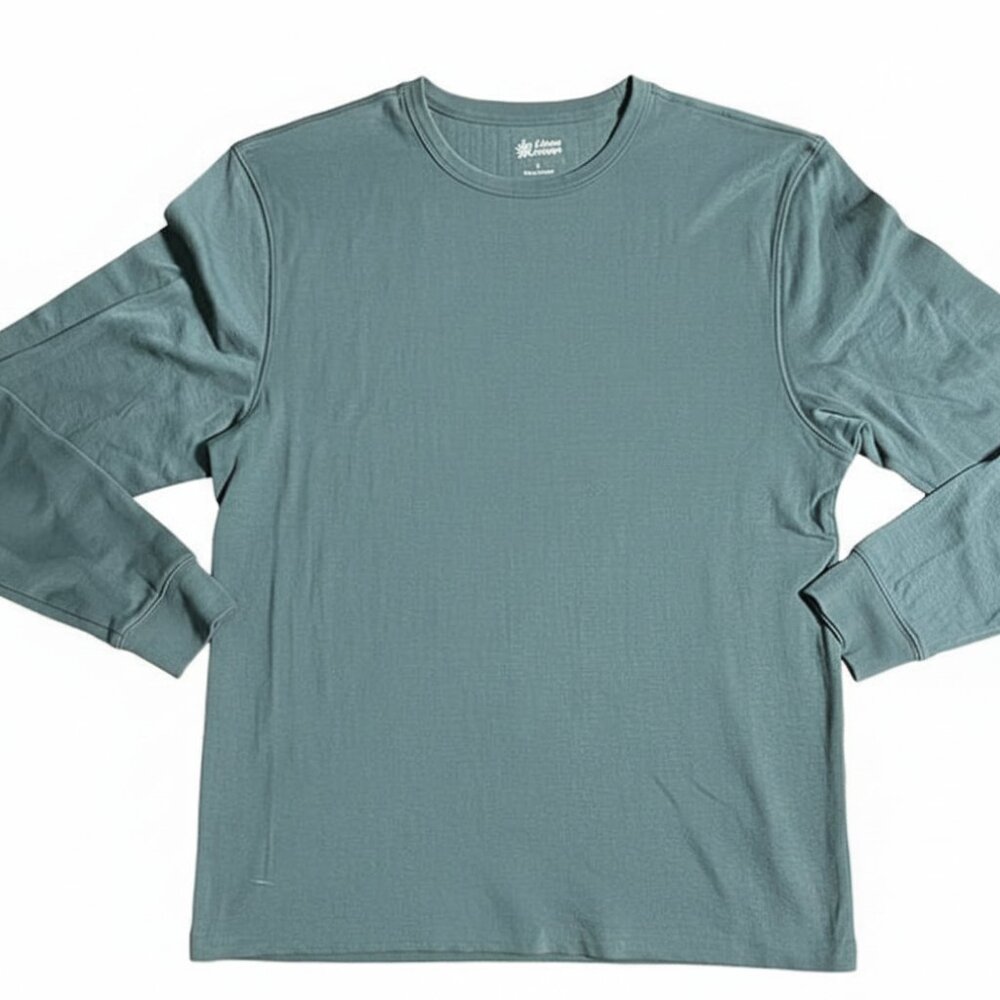 Alpine Design Men's Crew Neck Long Sleeve Faded Green Shirt Large NEW WITH TAG